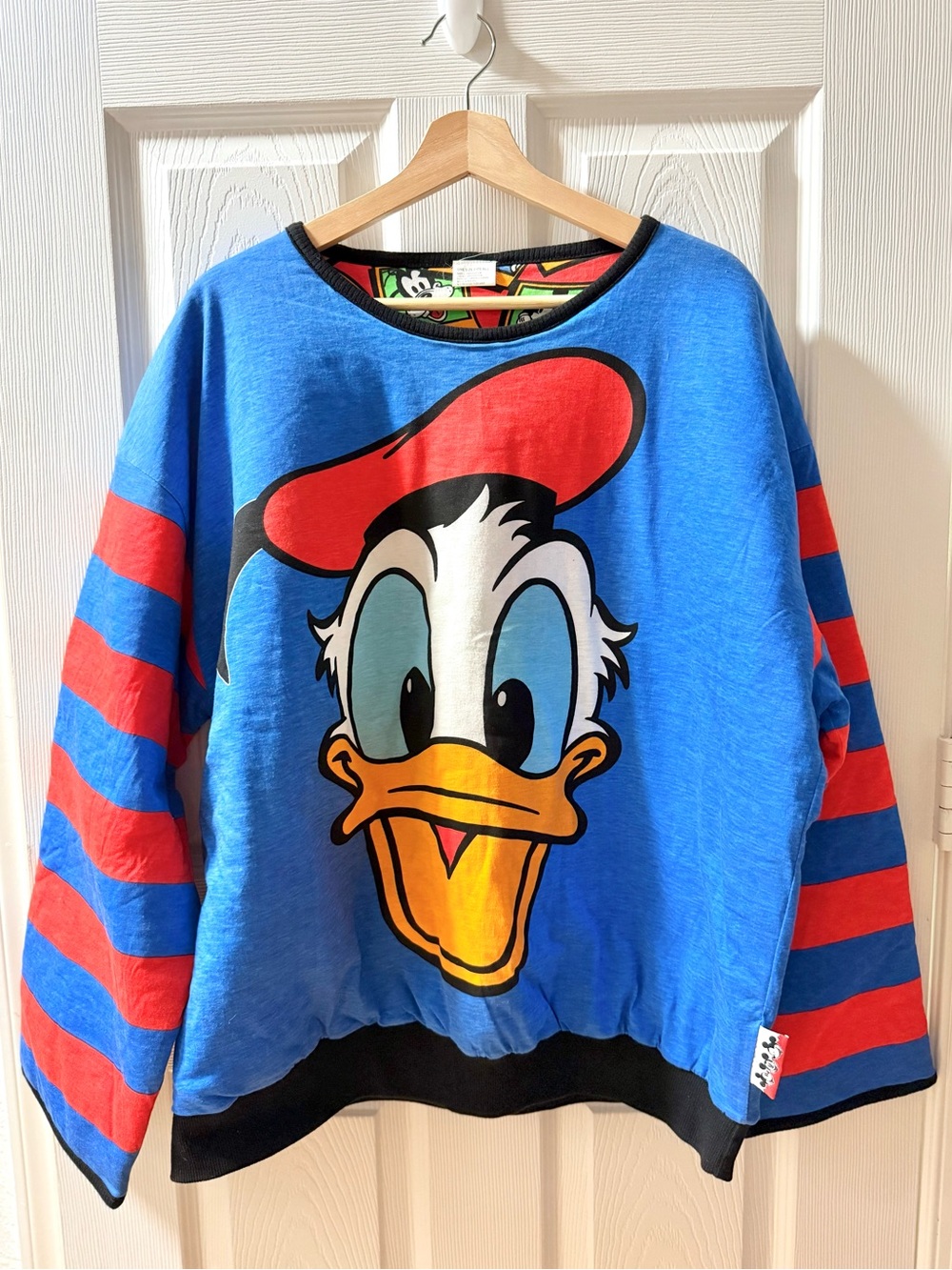 Vintage Disney Donald Duck, Mickey Mouse, Goofy, Pluto Reversible Sweatshirt